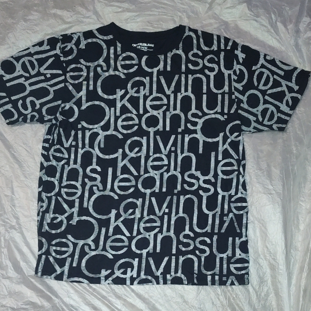 Calvin Klein Black Graphic Short Sleeve Tee